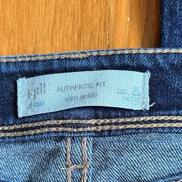 J Jill JEANS size 8p authentic fit SLIM ANKLE - Picture 4 of 7